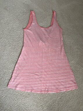 Forever 21 Pink and White Striped Tank Dress